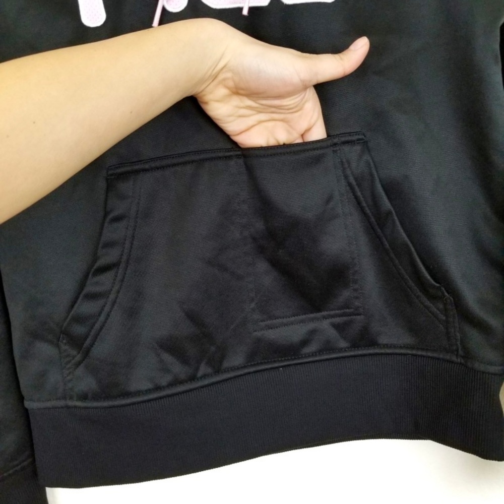FILA Hoodie Pink Black Breast Cancer Sweater XS - Picture 6 of 9